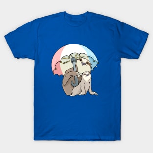 Trans Umbrella Sloth & Baby T-Shirt